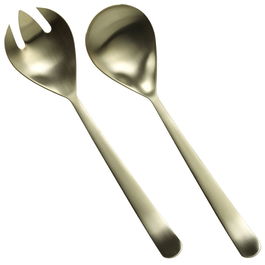 Herdmar Cubiertos Servir Ensalada Oslo Champagne Mate (6 Unidades) 26,5 cm